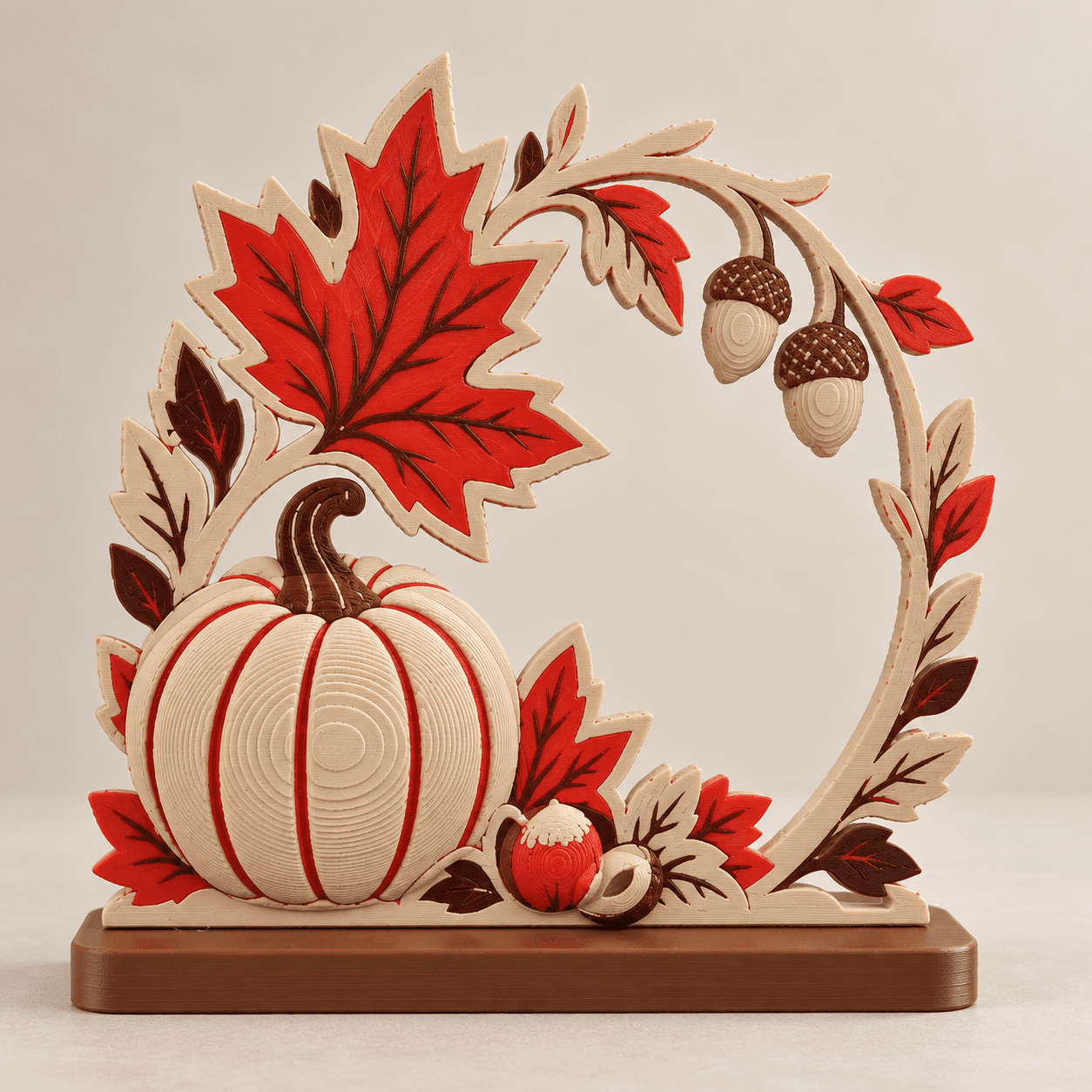 Cadre d’automne — Citrouille & feuillage