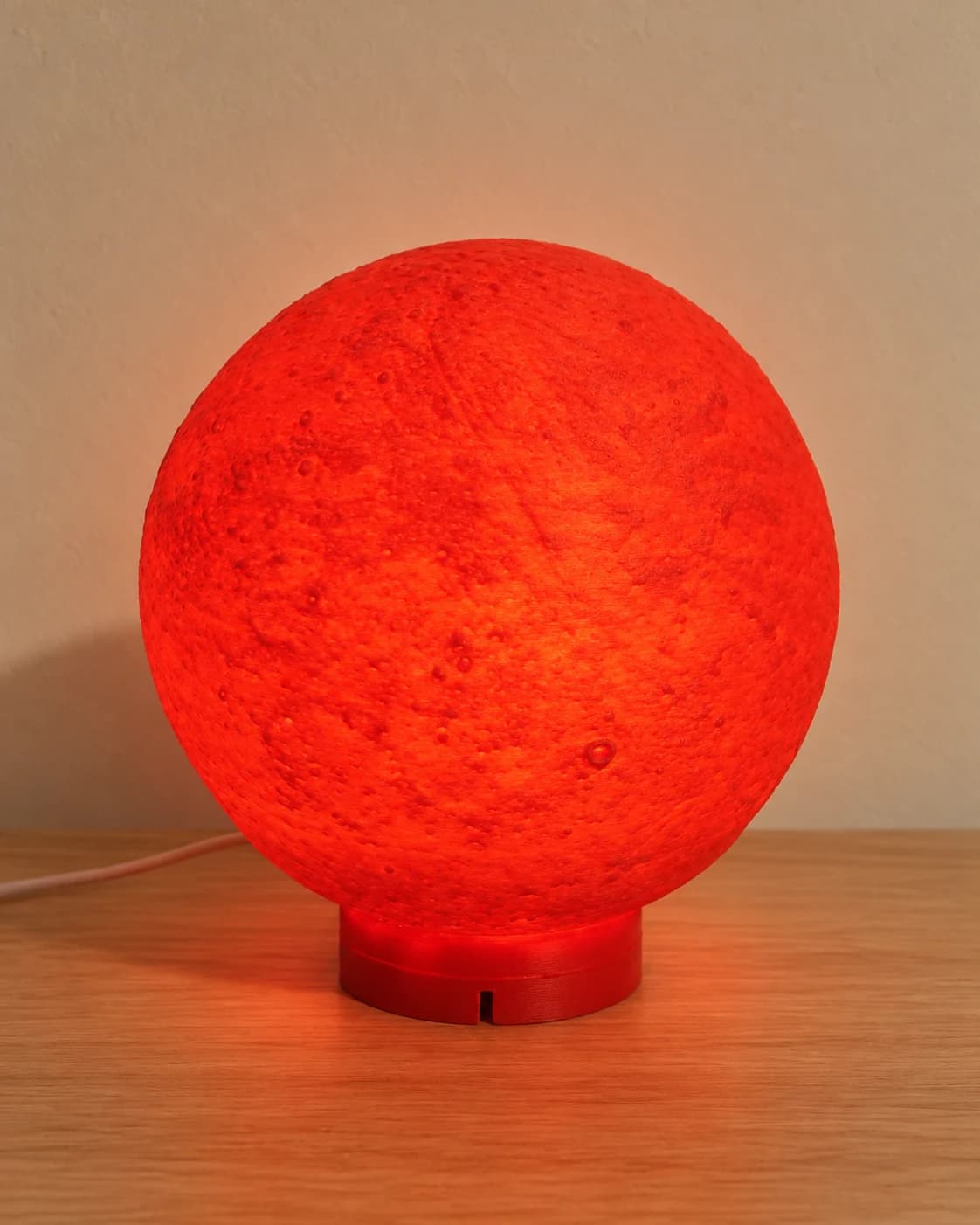 Lampe Mars — Allumée